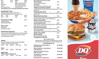 Dairy Queen menu