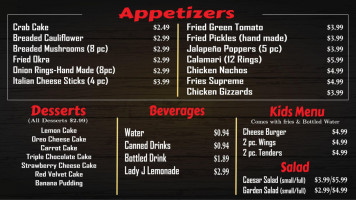 Three Brothers menu