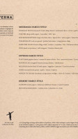 Taverna menu