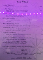 The Cove Restaurant And Bar menu