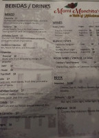 Mami Monchitas menu