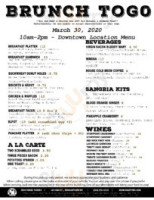 Iron Horse Tavern University Town Centre menu