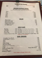 Speedi-pig Barbecue menu