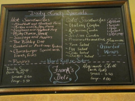 Frank's Village Market Deli menu