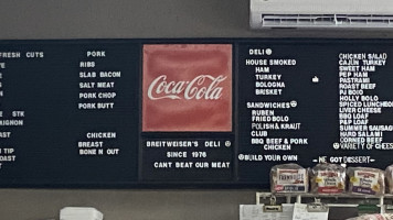 Breitweiser's Meat Market menu