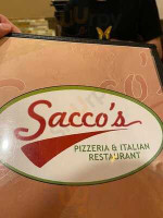 Sacco's Pizzeria Italian menu