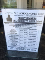 Old School House Deli Llc menu