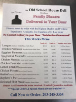 Old School House Deli Llc menu