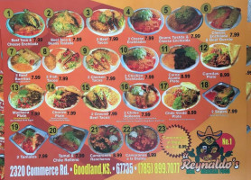 El Reynaldo's menu