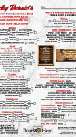 Lucky Bernie's Huntley menu