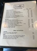 Crivello's Italian Bistro menu