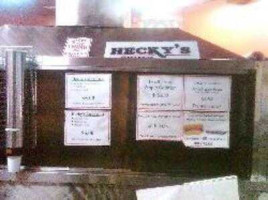 Hecky's menu