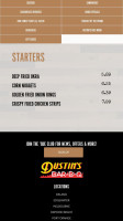 Dustin's B Q menu