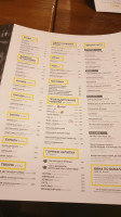 Amy's Ice Creams menu
