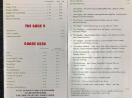 Erie Grill menu