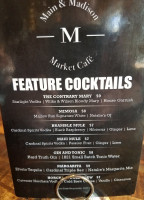 Main Madison Market Cafe menu