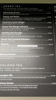 Hojas Tea House menu