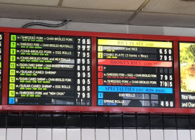 Rally's Hamburgers menu