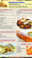 Sukhadia’s Indian Grill East Windsor menu