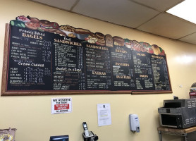 The Bagel Factory menu