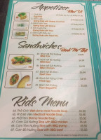 Pho Anh And Grill menu