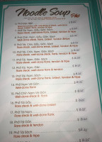 Pho Anh And Grill menu