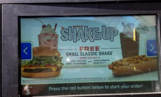 Sonic Drive-in menu