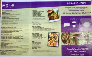 Connecticut Coffee Grill menu