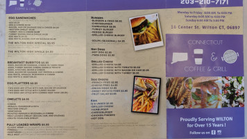 Connecticut Coffee Grill menu