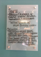 Harmony Tea Room menu