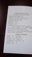 Fuego Taco menu