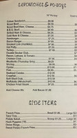 Frisco Deli menu