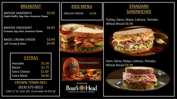 Crown Town Deli menu