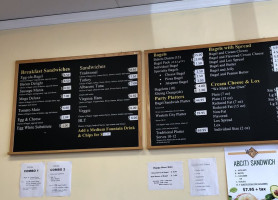 Western City Bagel menu