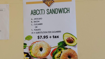 Western City Bagel menu