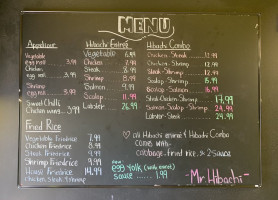 Thai Hut menu