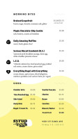 Syrup And Eggs menu