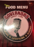 Governor's Mcguire's Comedy Club menu