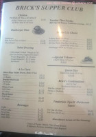 Brick's Club 47 menu