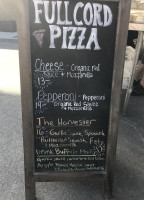 Full Cord Pizza menu