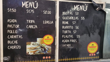 Taqueria Mi Ranchito menu