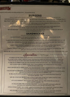 Limericks Tavern menu
