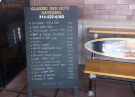 Classic Red Hots Catering menu