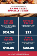 Dough Boys Pizzeria American And Italian Foods menu