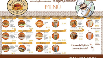 Pan Fresco Ole menu