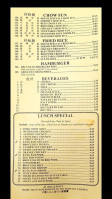 Golden China menu