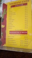 Michoacanos menu