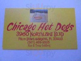 Chicago Hot Dogs menu