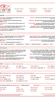 Iberia Tavern Restaraunt menu