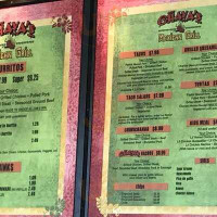 Chava's Mexican Grill menu